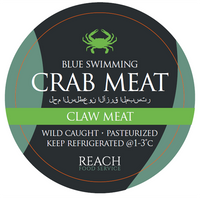 Chilled Blue Swimmer Crabmeat Claw Meat